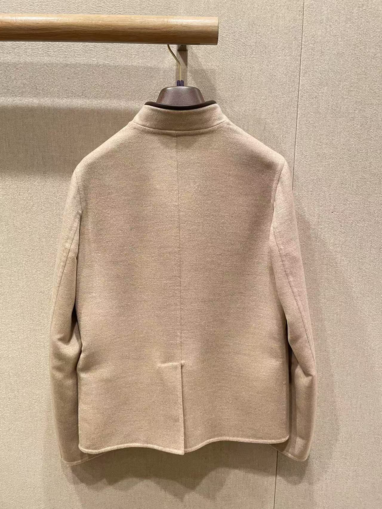 Loro Piana Single-breasted Cashmere Casual Jacket In Nude