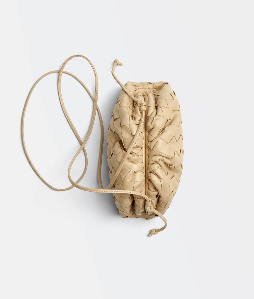 Bottega Veneta The Pouch Leather Crossbody Bag In Nude