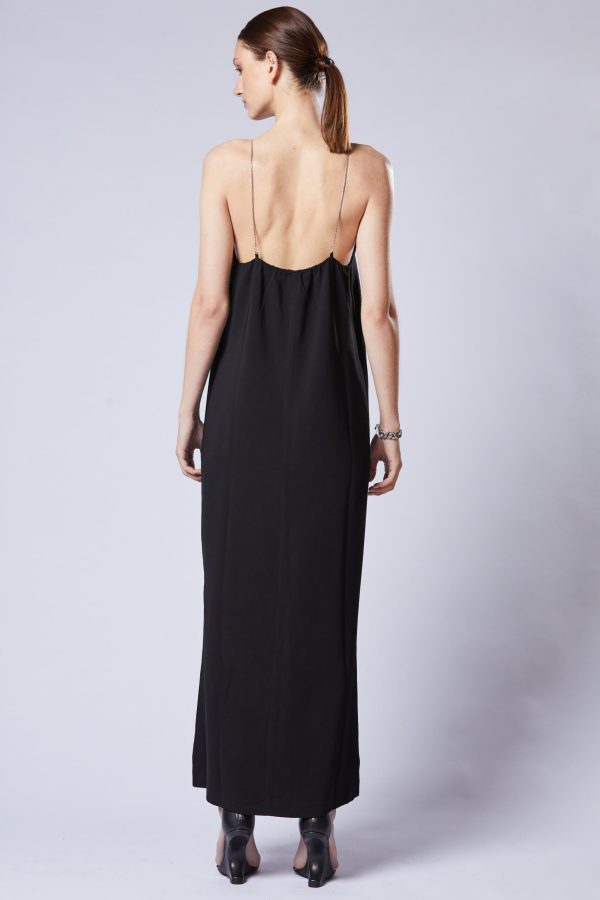 Thom Krom Chain-straps Maxi Dress In Black