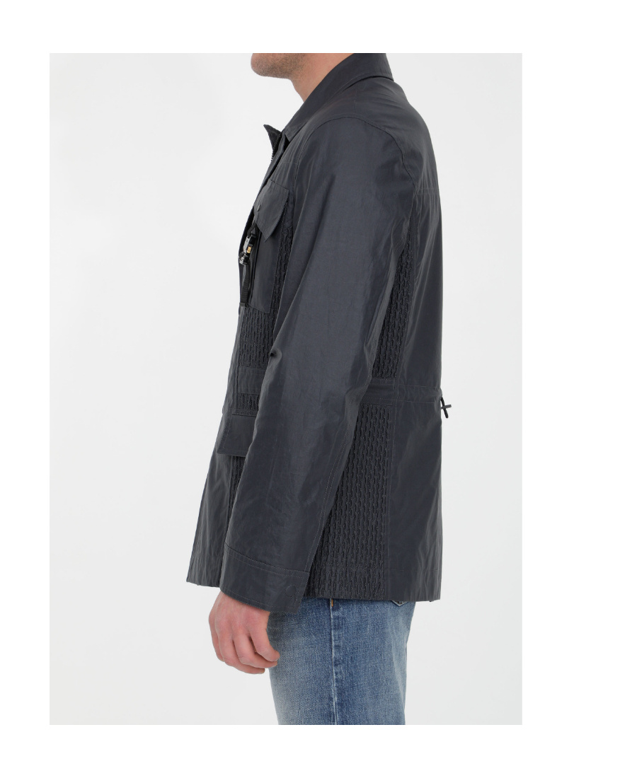 Dior Workwear Long-sleeved Jacket In Black