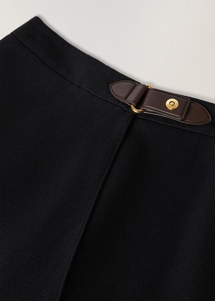 Loro Piana Cashmere Skirt In Black