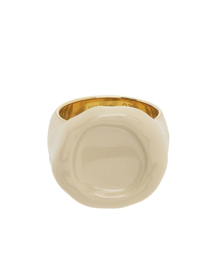 Bottega Veneta Seal Ring In Yellow
