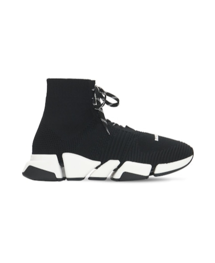 Balenciaga Black High-top Lace-up Casual Sneakers