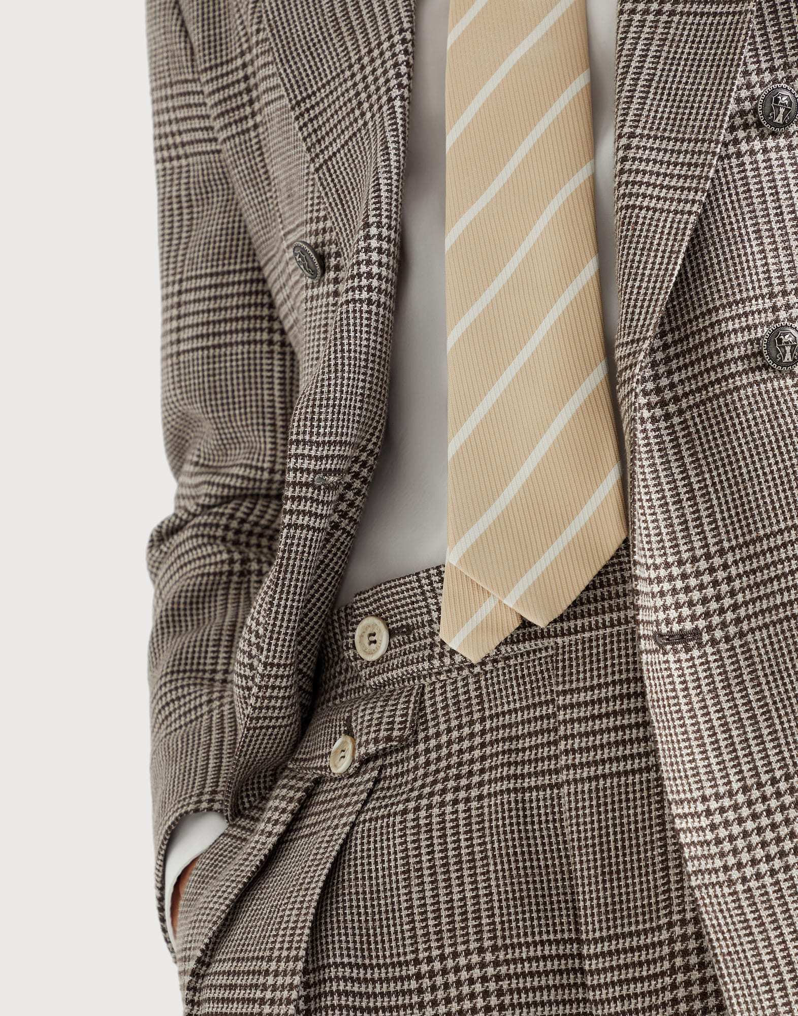 Brunello Cucinelli Silk Stripe Tie