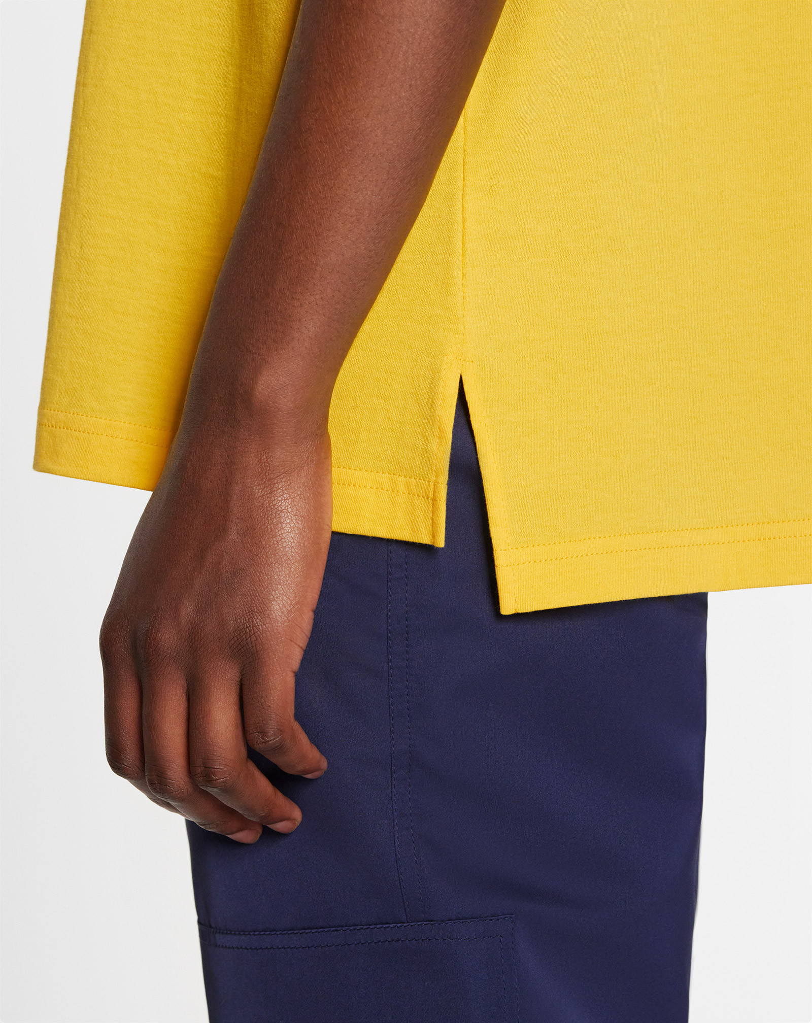 Lanvin Logo Details Short-sleeved T-shirt In Yellow