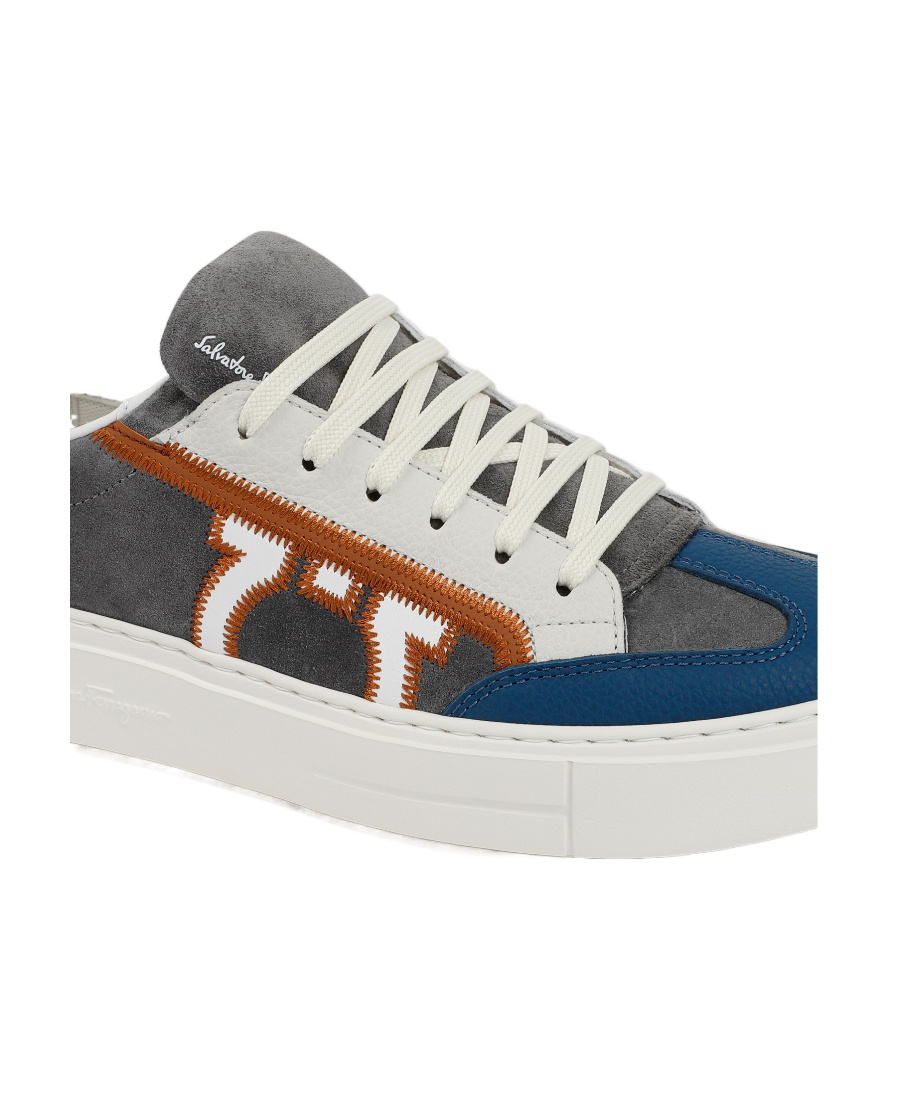 Ferragamo Lace-up Low-cut Skate Shoes In White