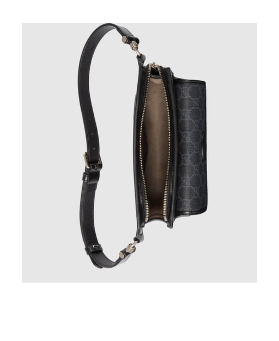 Gucci Gg Supreme Canvas Belt Bag In Black