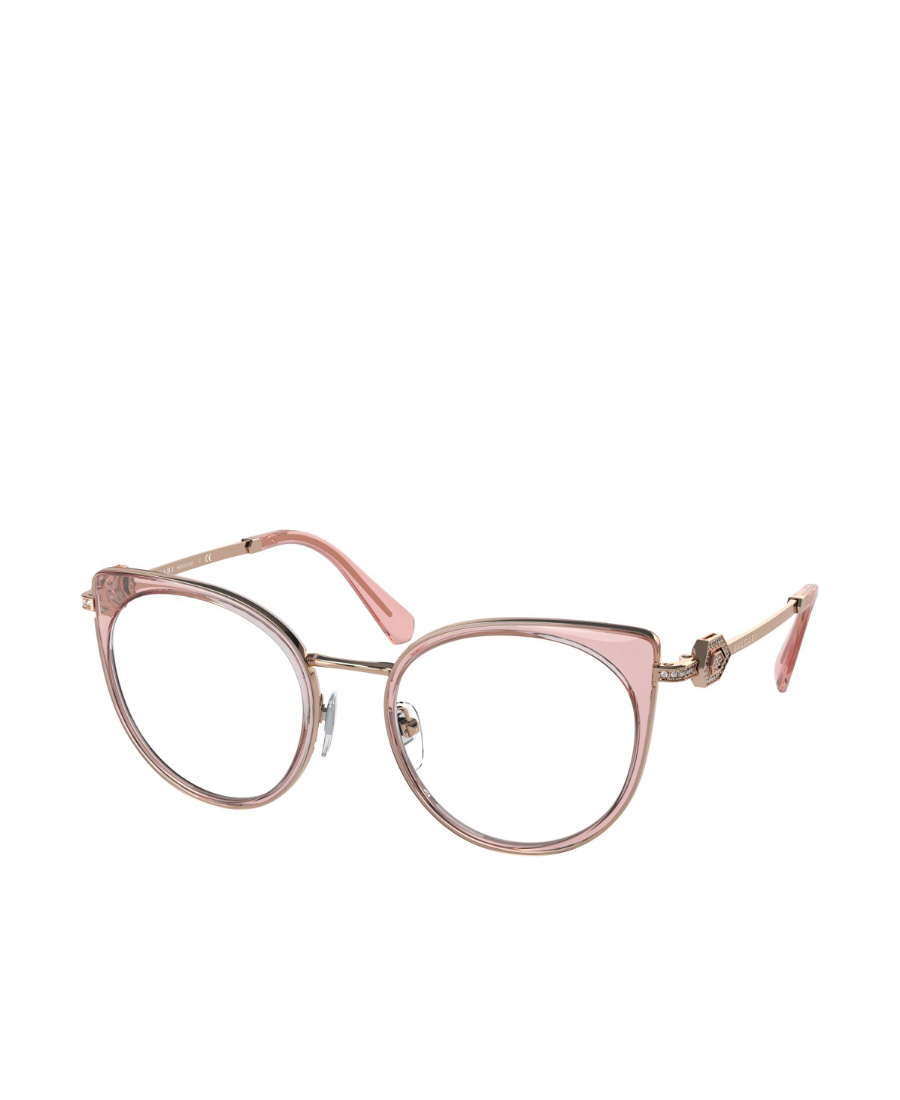 Bvlgari Bulgari Cat-eye Frame Glasses In White