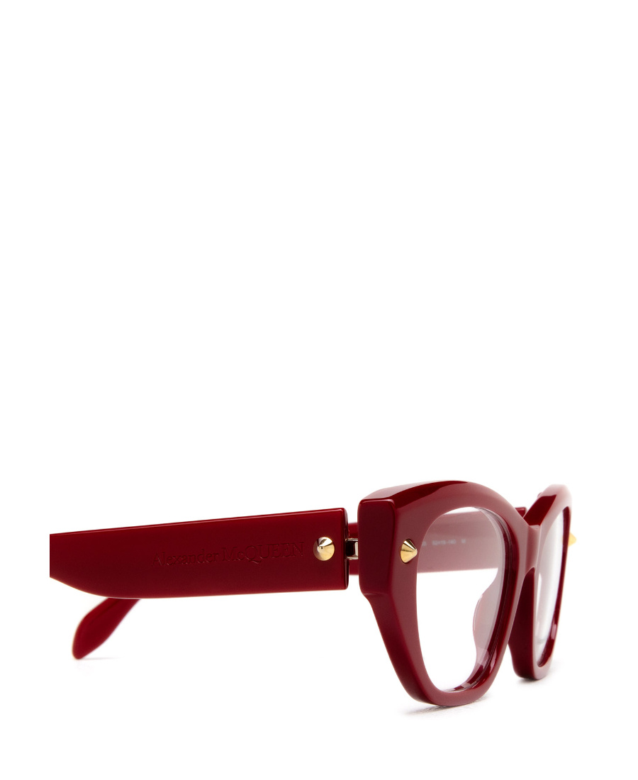 Alexander Mcqueen Eyewear Cat-eye Frame Glasses In Red