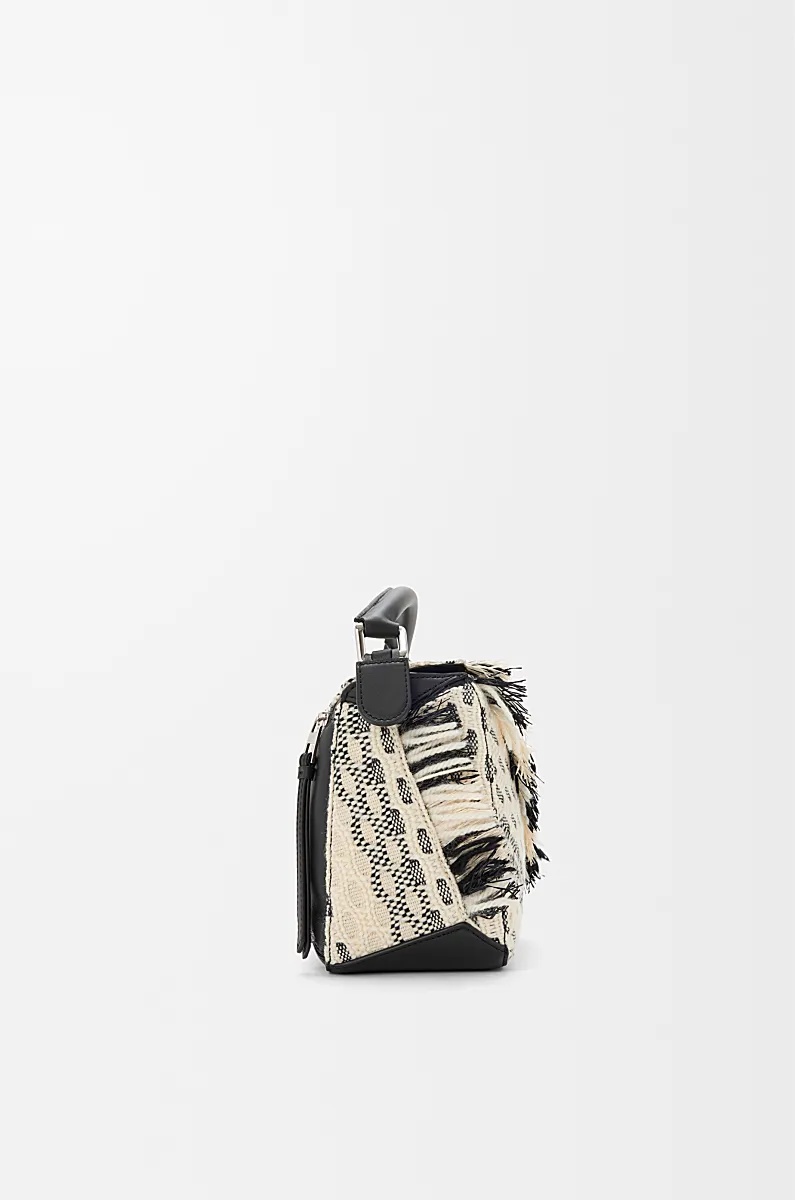 Loewe Small Woven Puzzle Shoulder Bag In Multi