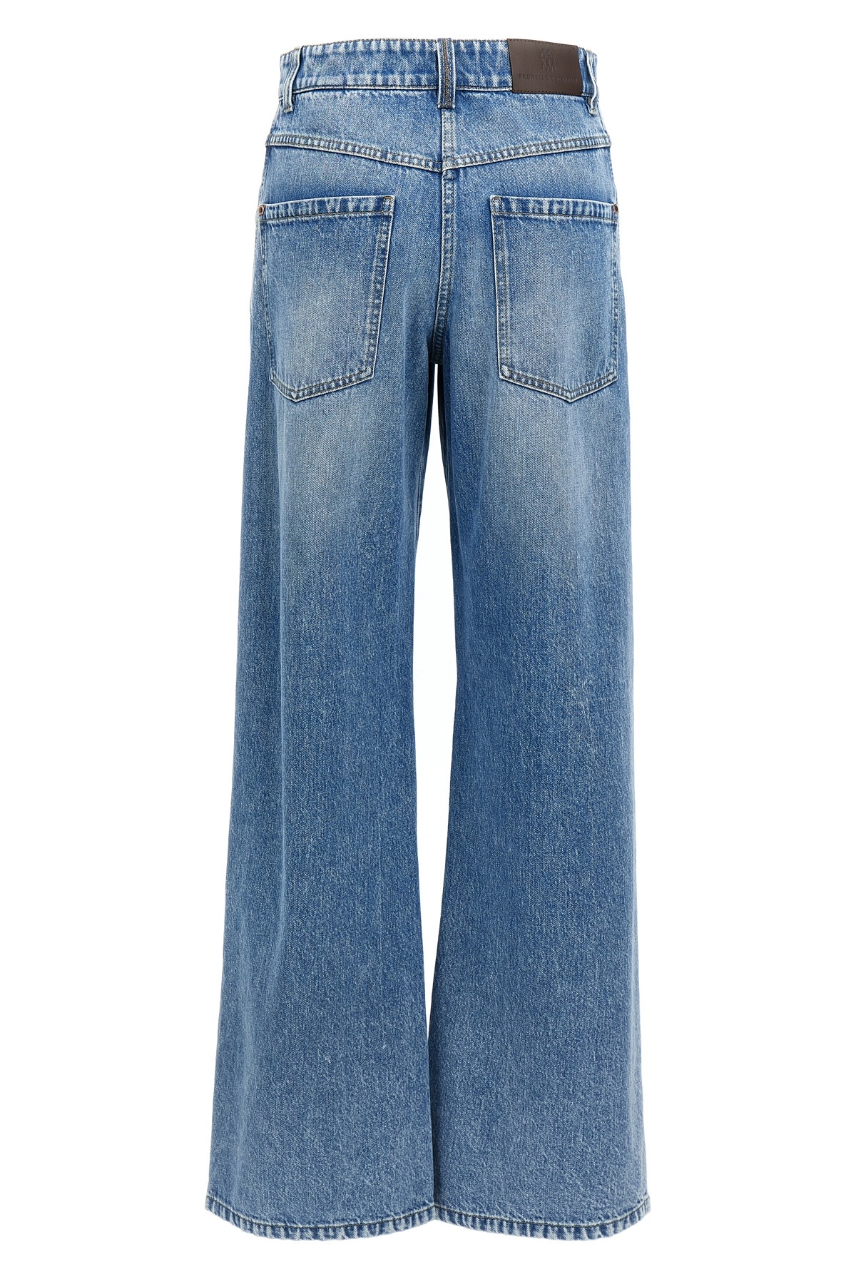 Brunello Cucinelli Belt-loop Jeans In Blue