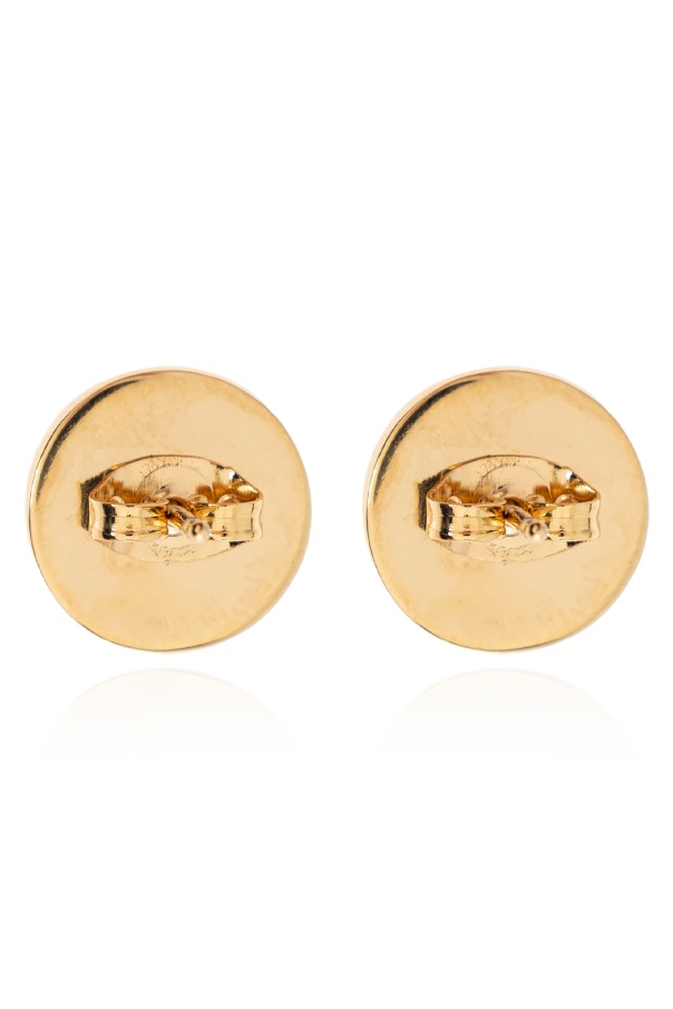 Dolce & Gabbana Logo Earrings In Gold
