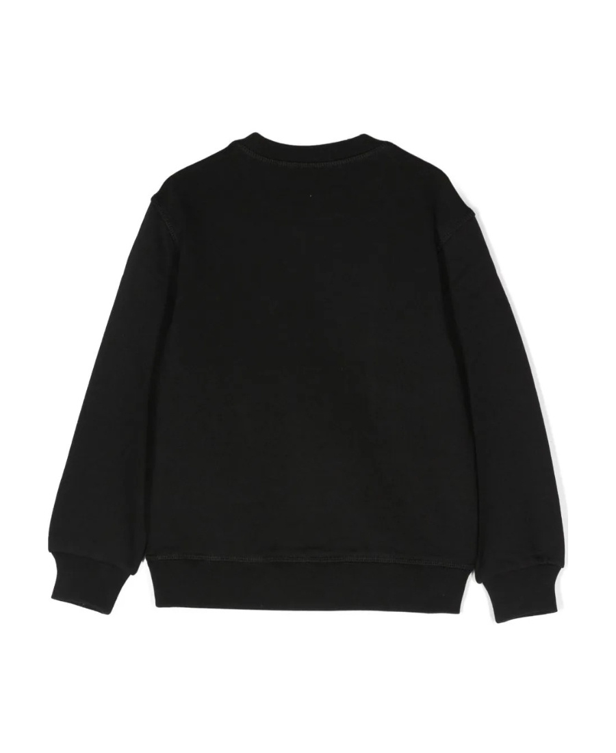 Dsquared2 Felpa Girocollo In Cotone Biologico Con Logo In Black