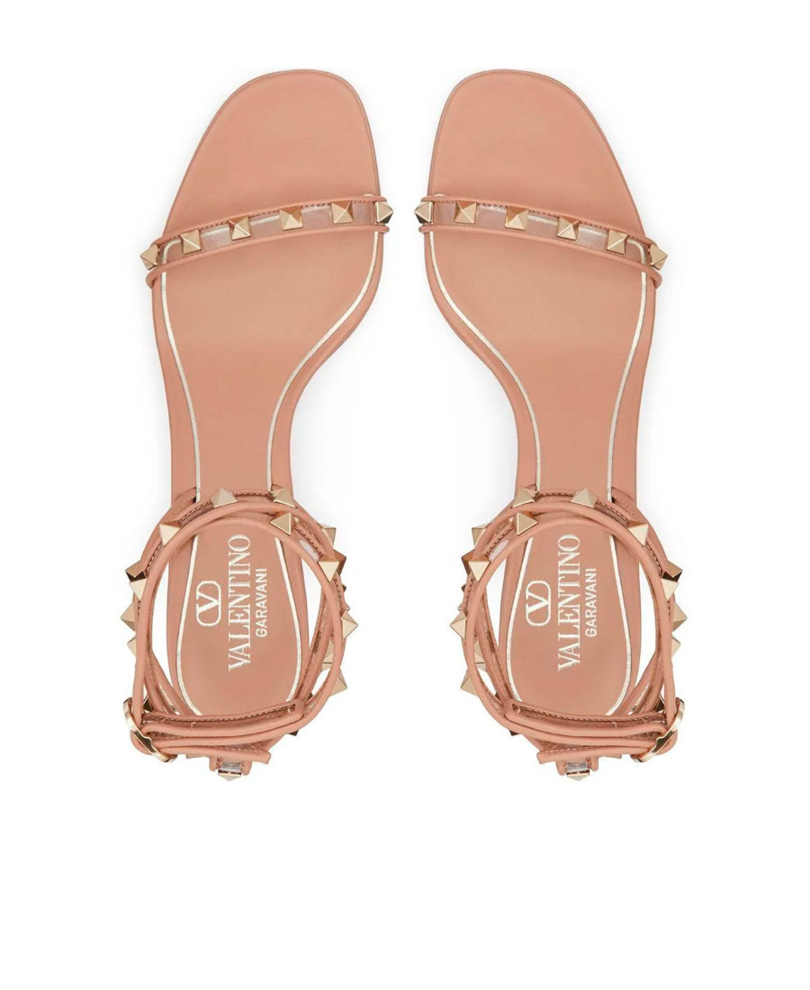 VALENTINO GARAVANI ROCKSTUD BLOCK-HEEL SANDALS