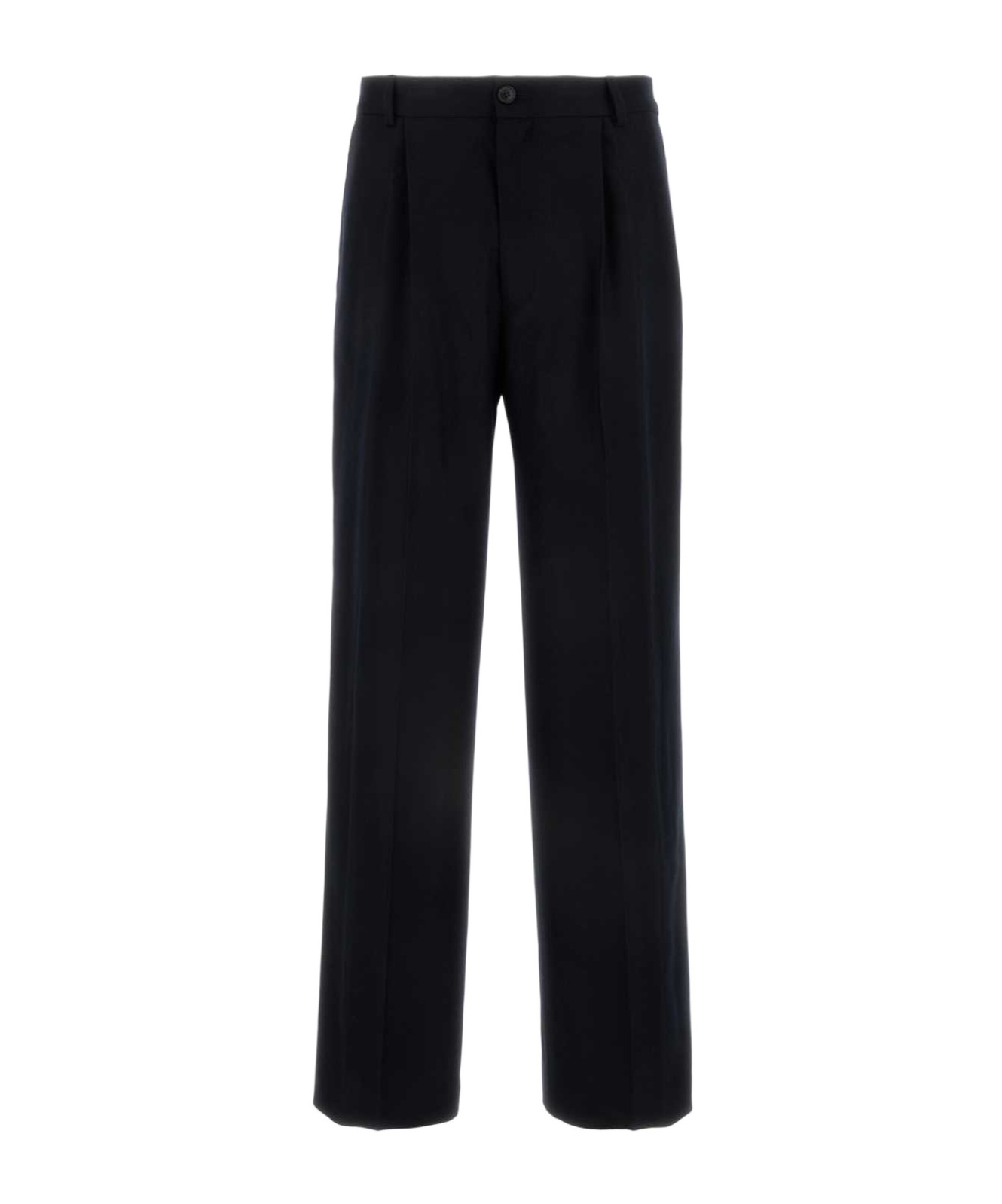 Dries Van Noten Penrud Pinstripe Pleated Wool Trousers In Black