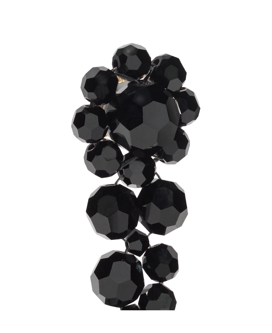 Simone Rocha Bead-emellished Drop Earrings In Black