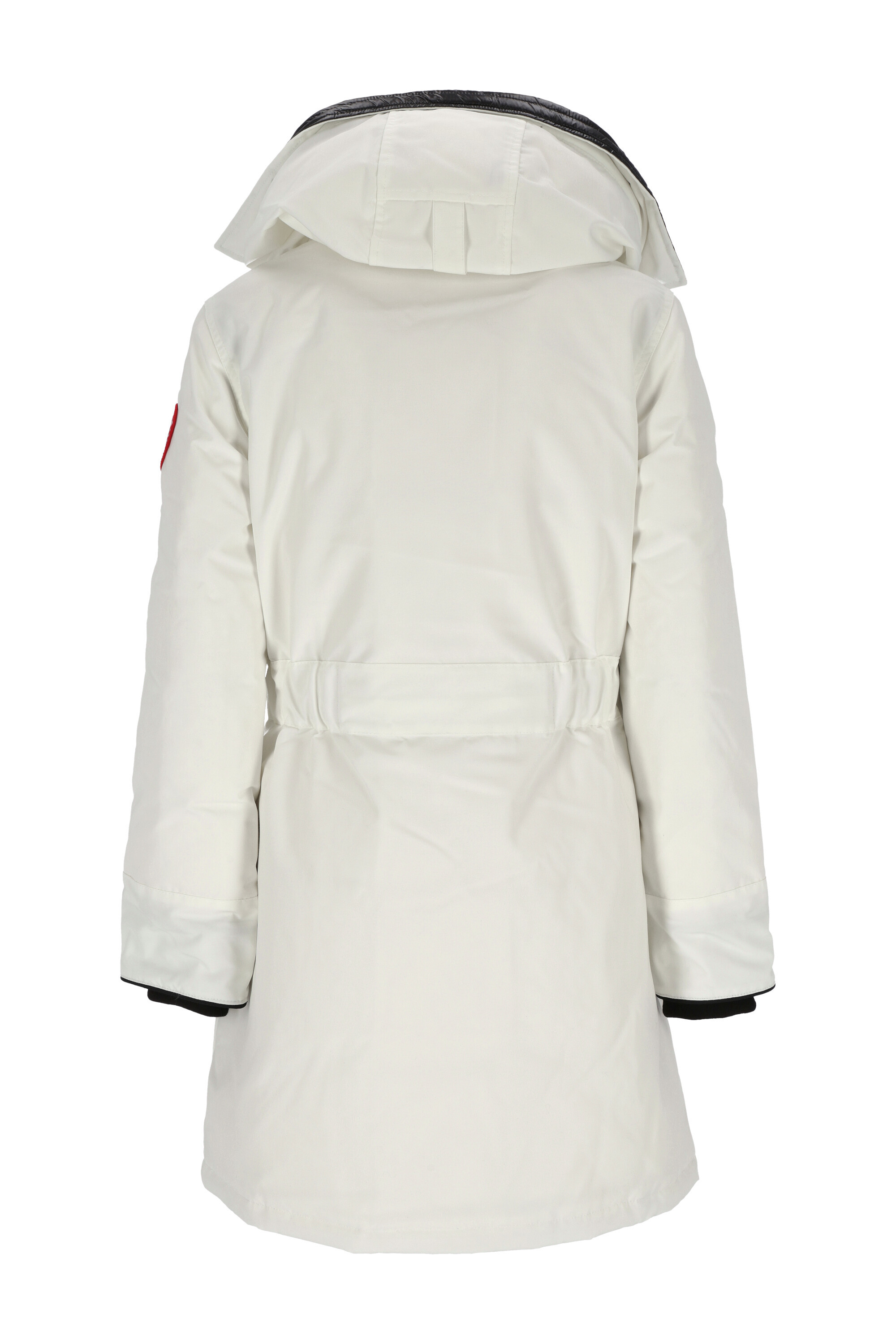 Canada Goose Logo-patch Zip-fastening Coat In White