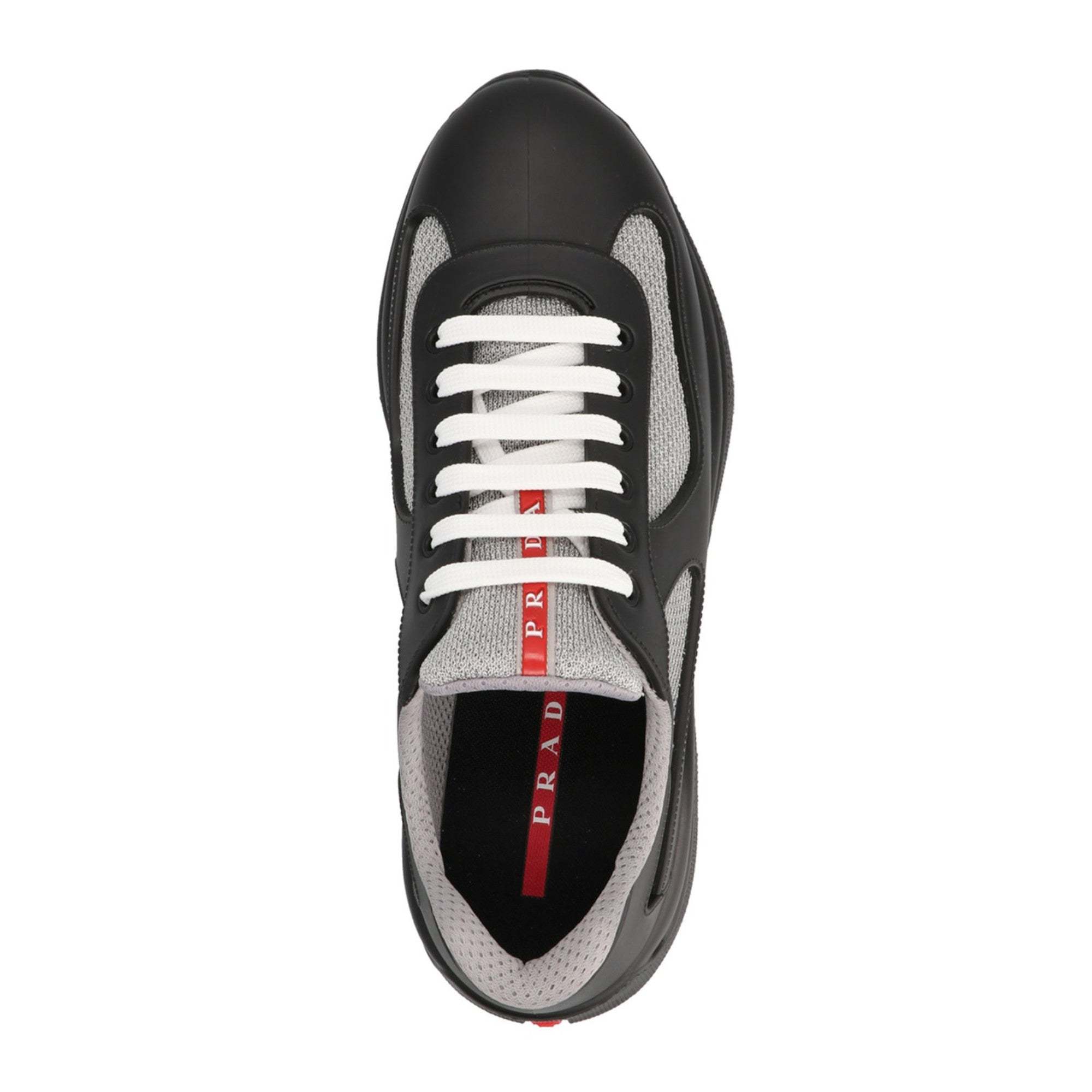 Prada Recycled Polyester-blend Sneakers In Black