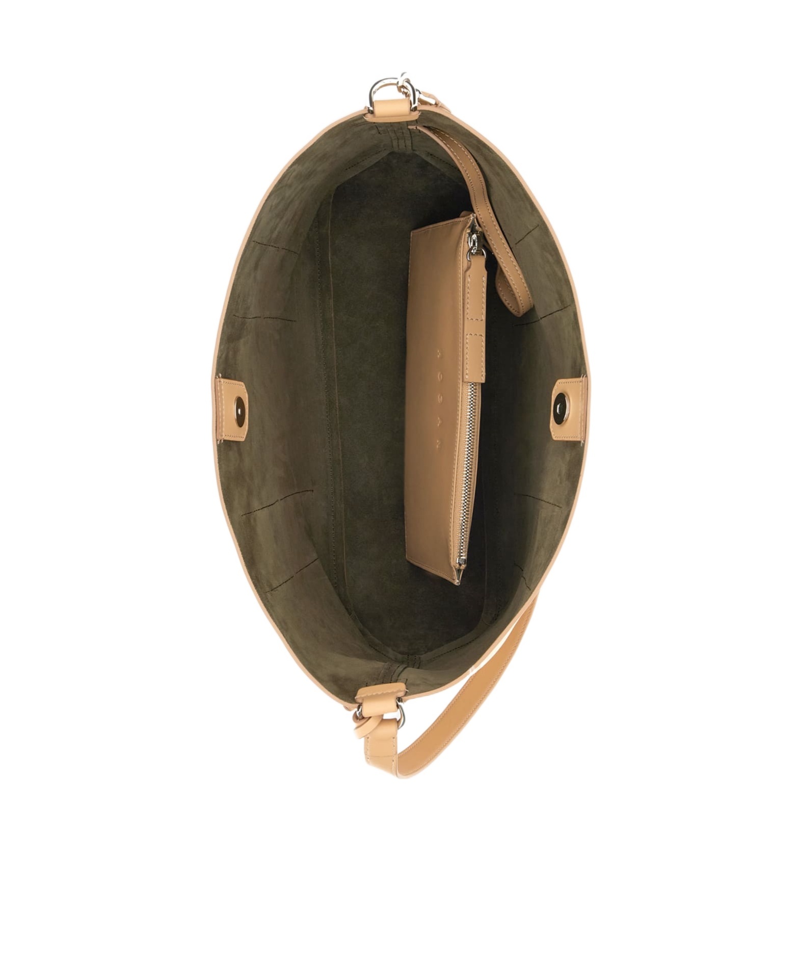 Shop Hogan Medium Hocket Hobo Bag In Nude