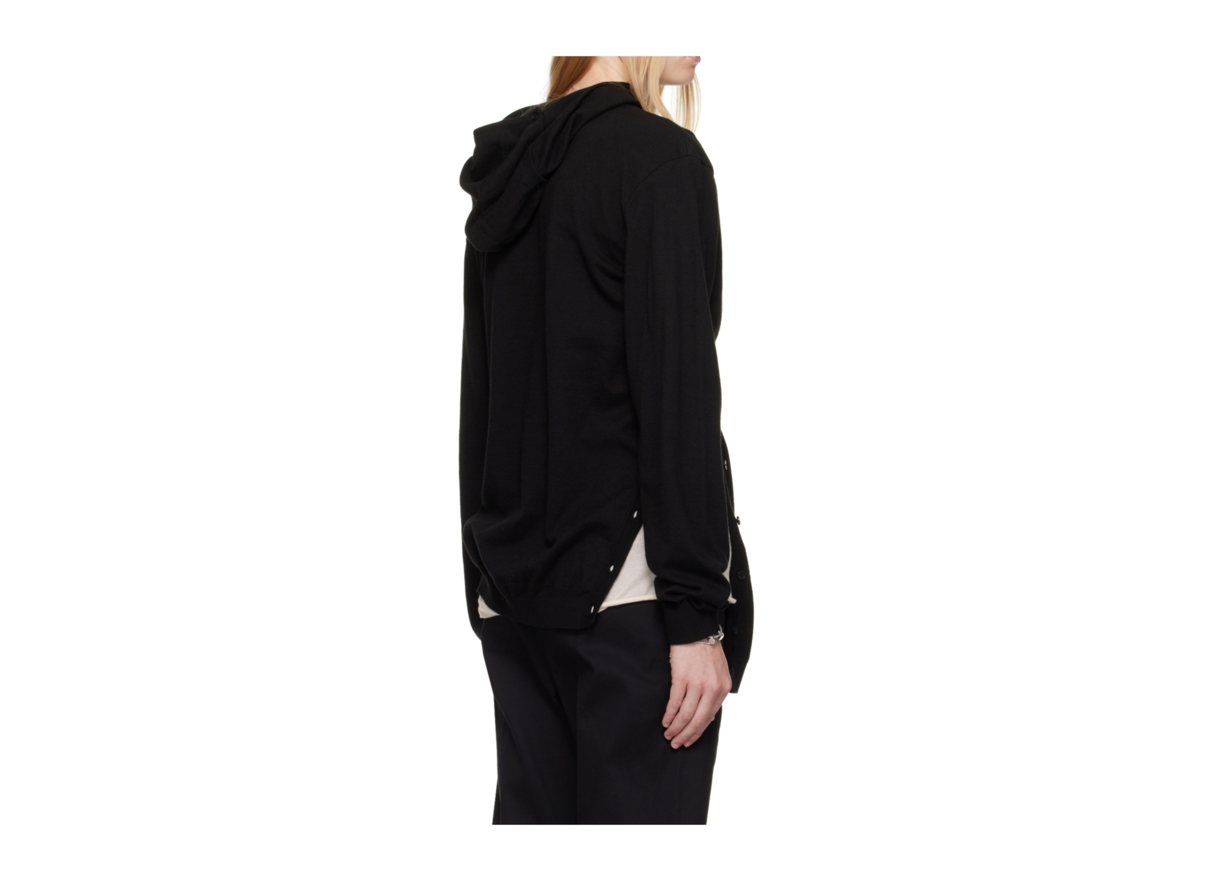 Post Archive Faction (paf) Center Knit Hooded Sweater