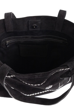 Moschino Double Handle Handbag In Black
