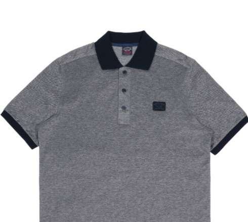 Paul & Shark Logo Polo Shirt In Gray