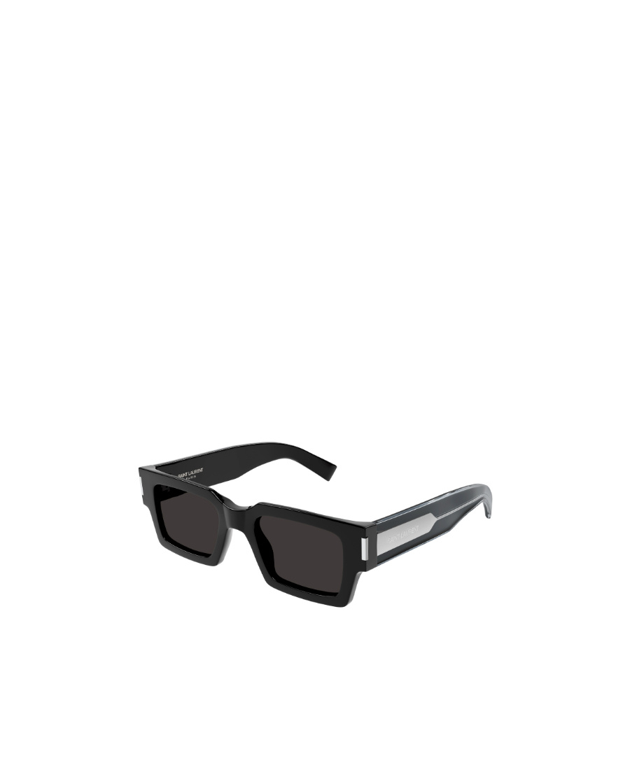 Saint Laurent Square-frame Unisex Sunglasses In Black