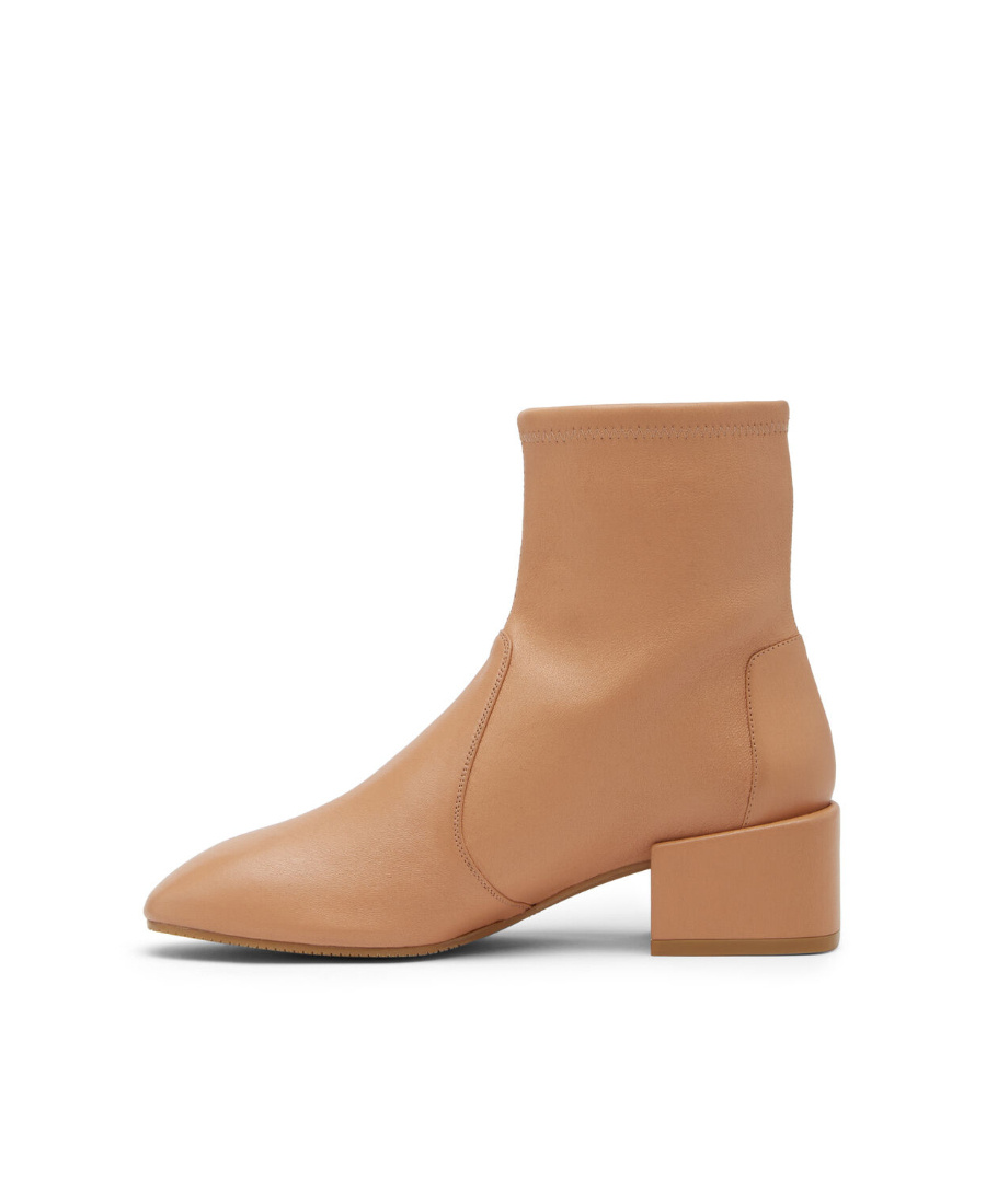 Stuart Weitzman Slip-on Ankle Boots In Nude