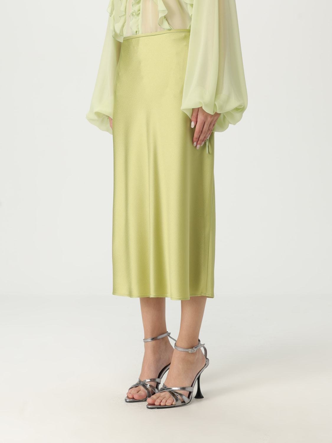 Blumarine High Waist Skirt In Yellow