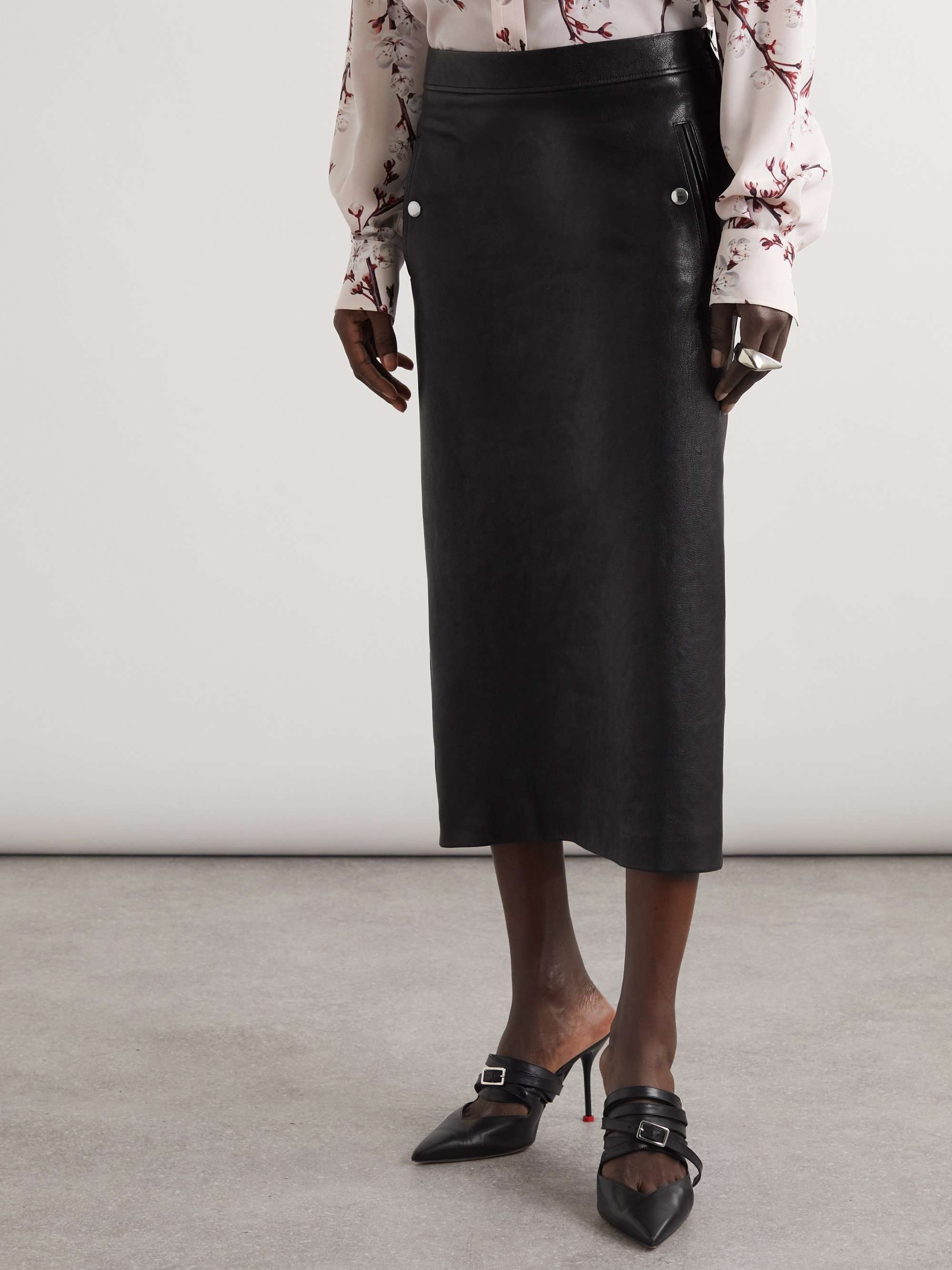 Alexander Mcqueen High-waisted Skirt In Black