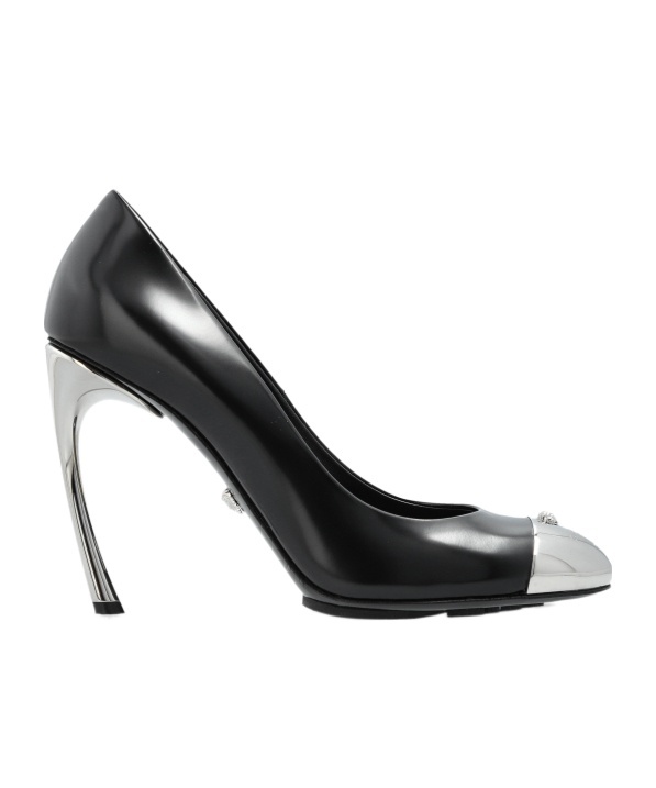Versace Slip-on High Heels In Black
