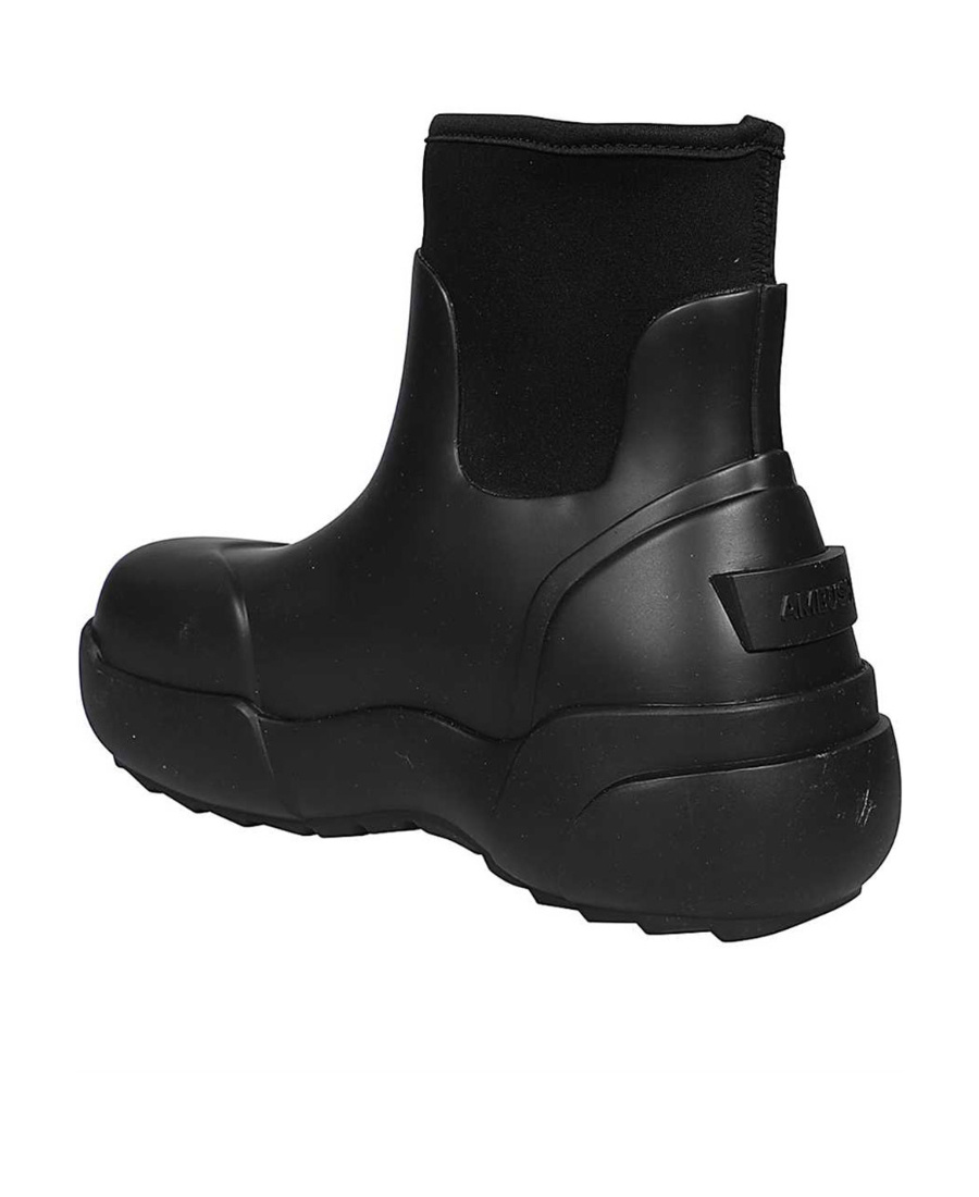 Ambush Elasticated Ankle Welly Boots In Black