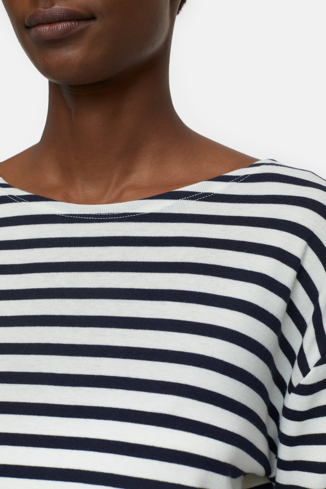 Shop Closed Striped Long-sleeved T-shirt In White