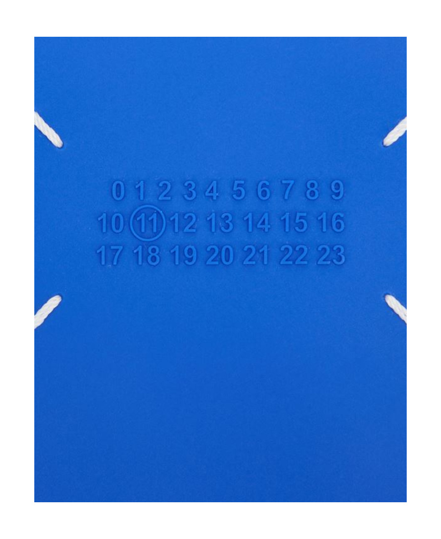 Maison Margiela Four-stitch Phone Wallet In Blue