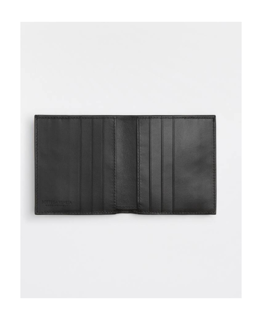 Shop Bottega Veneta Logo Wallet In Black