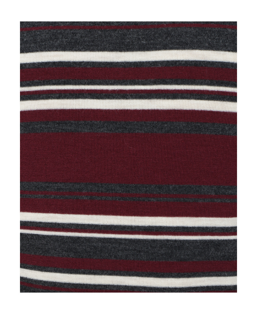 Dolce & Gabbana Turtleneck Virgin Wool Sweater With Unbalanced Stripe Motif In Black