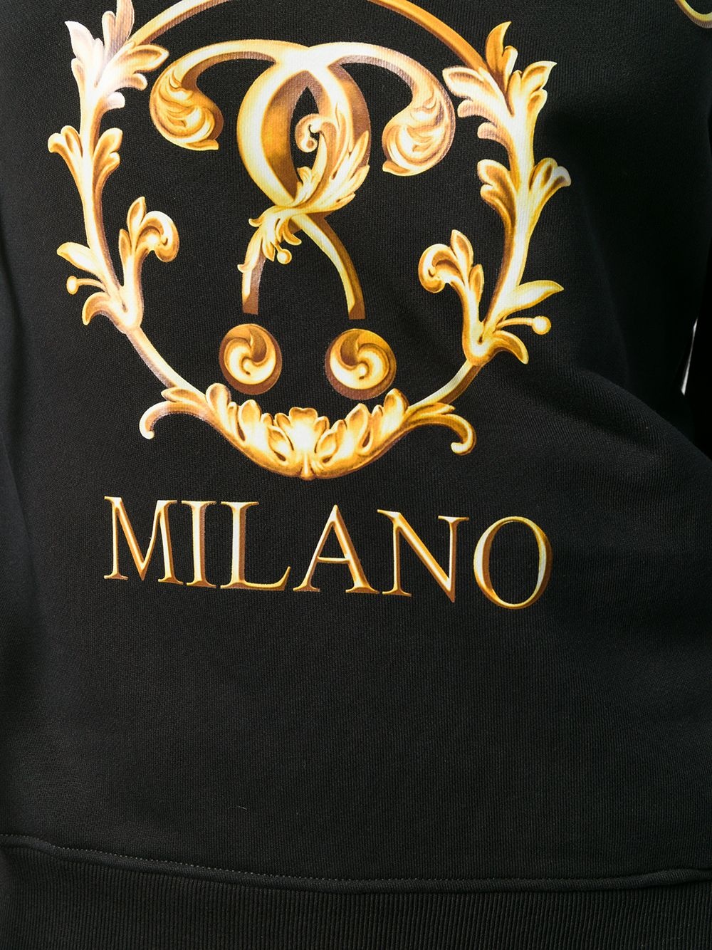Moschino Logo Letter Sweater In Black