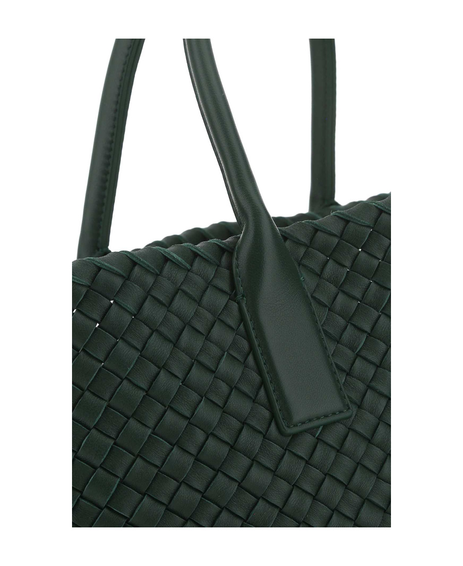 Bottega Veneta Small Cabat Handbag In Green
