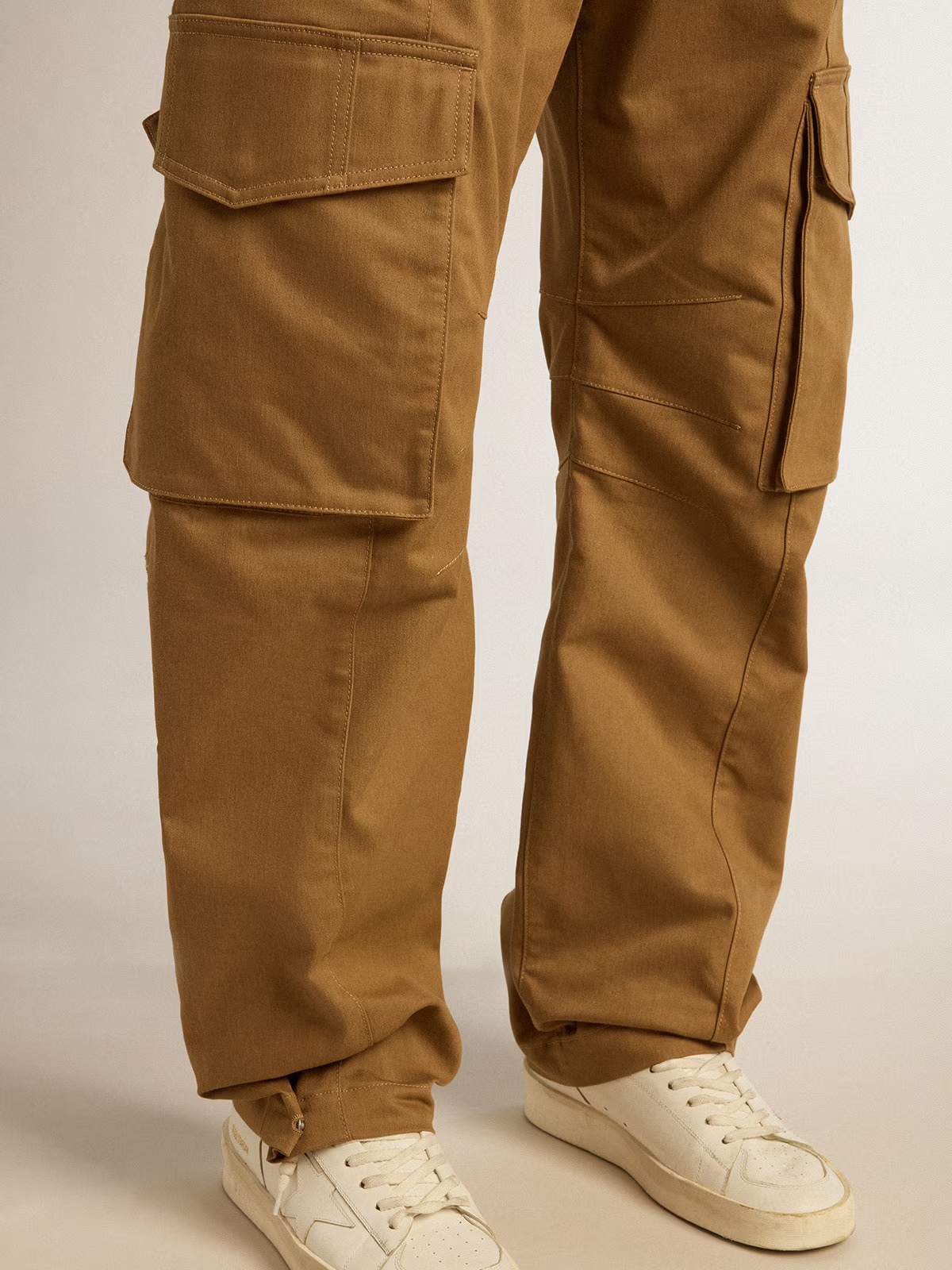 Golden Goose Cargo Trousers In Brown