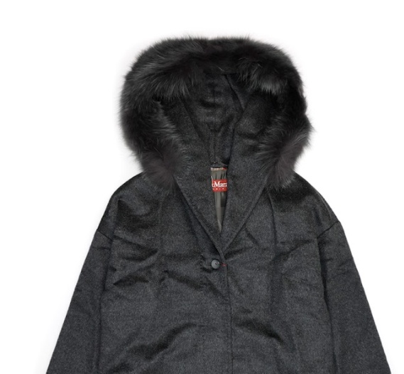 MAX MARA WOOLLY COLLAR HOODED COAT