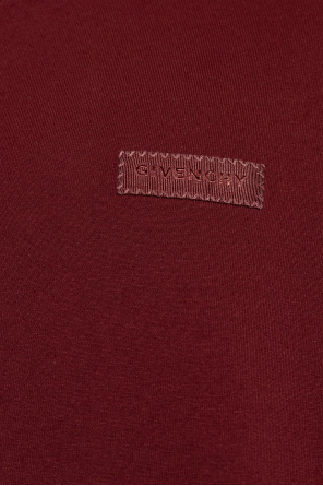 Givenchy Logo Crewneck T-shirt With Short Sleeves In Red