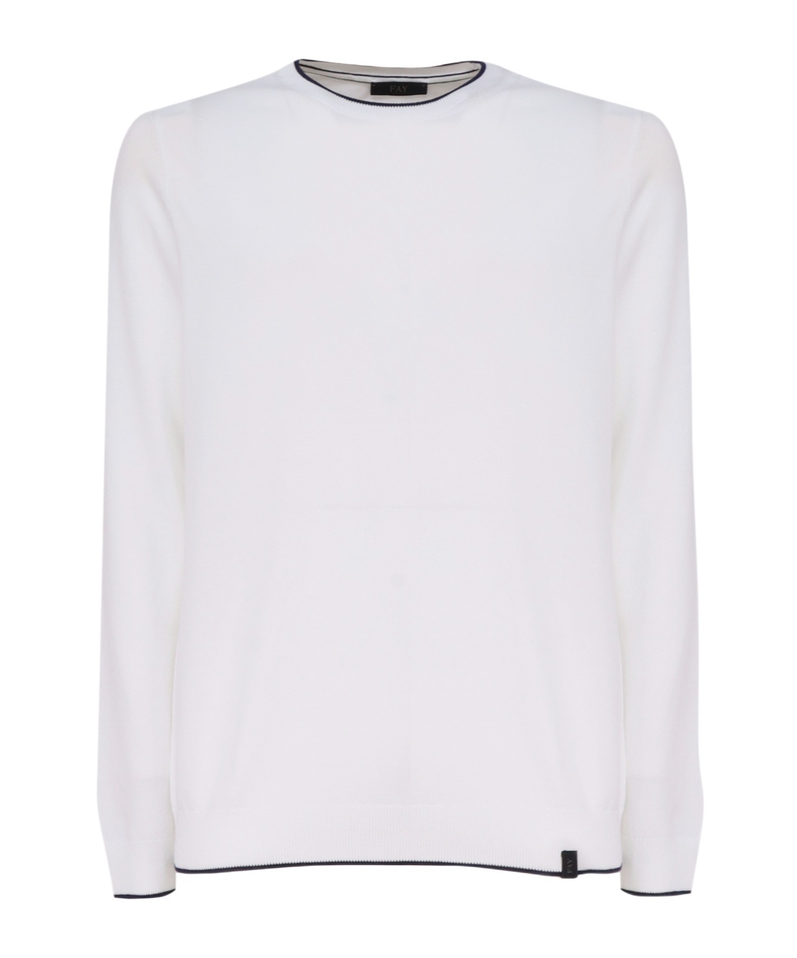 Fay Cotton Sweatshirt In White