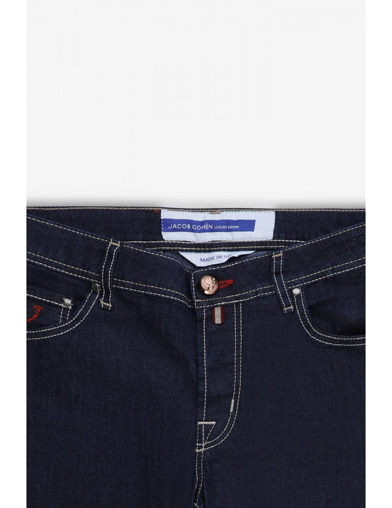 Jacob Cohen Multi-pocket Denim Trousers In Black