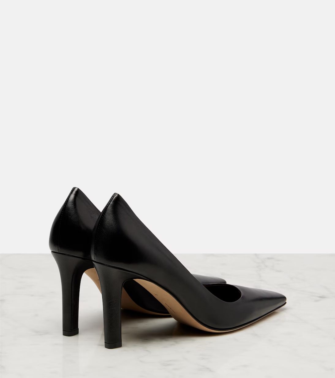 The Row Square-toed High Heels In Black