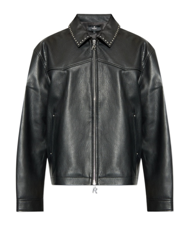 Represent X Iron Maiden Trooper Studded Leather Jacket In Black