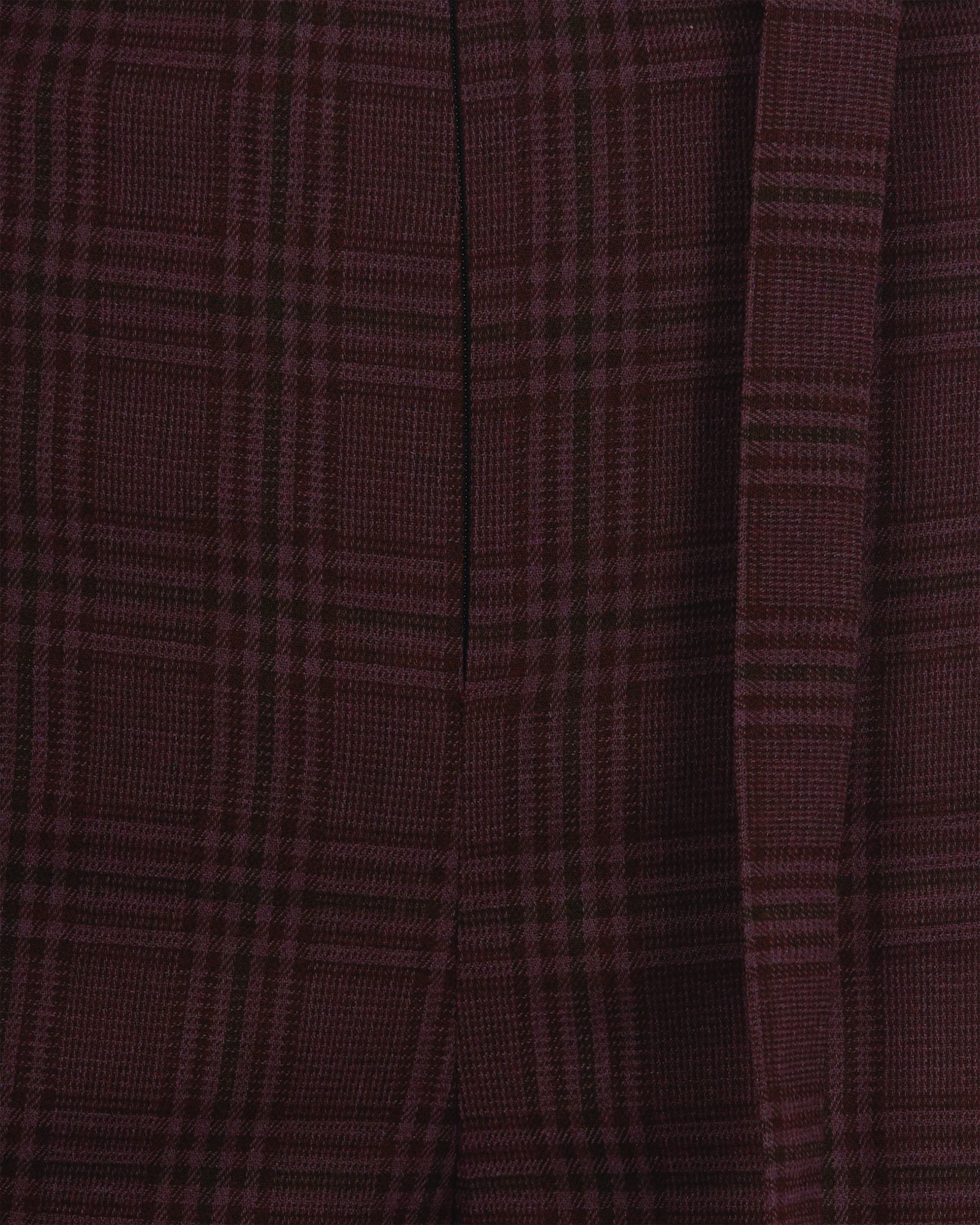 Patrizia Pepe Checked Fluid Trousers In Brown