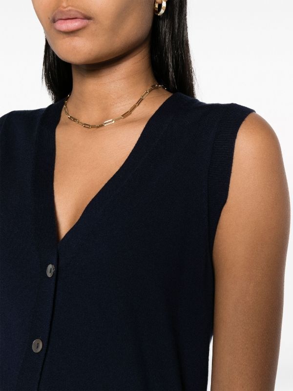 P.a.r.o.s.h Sleeveless Wool Blend Knit Vest In Black