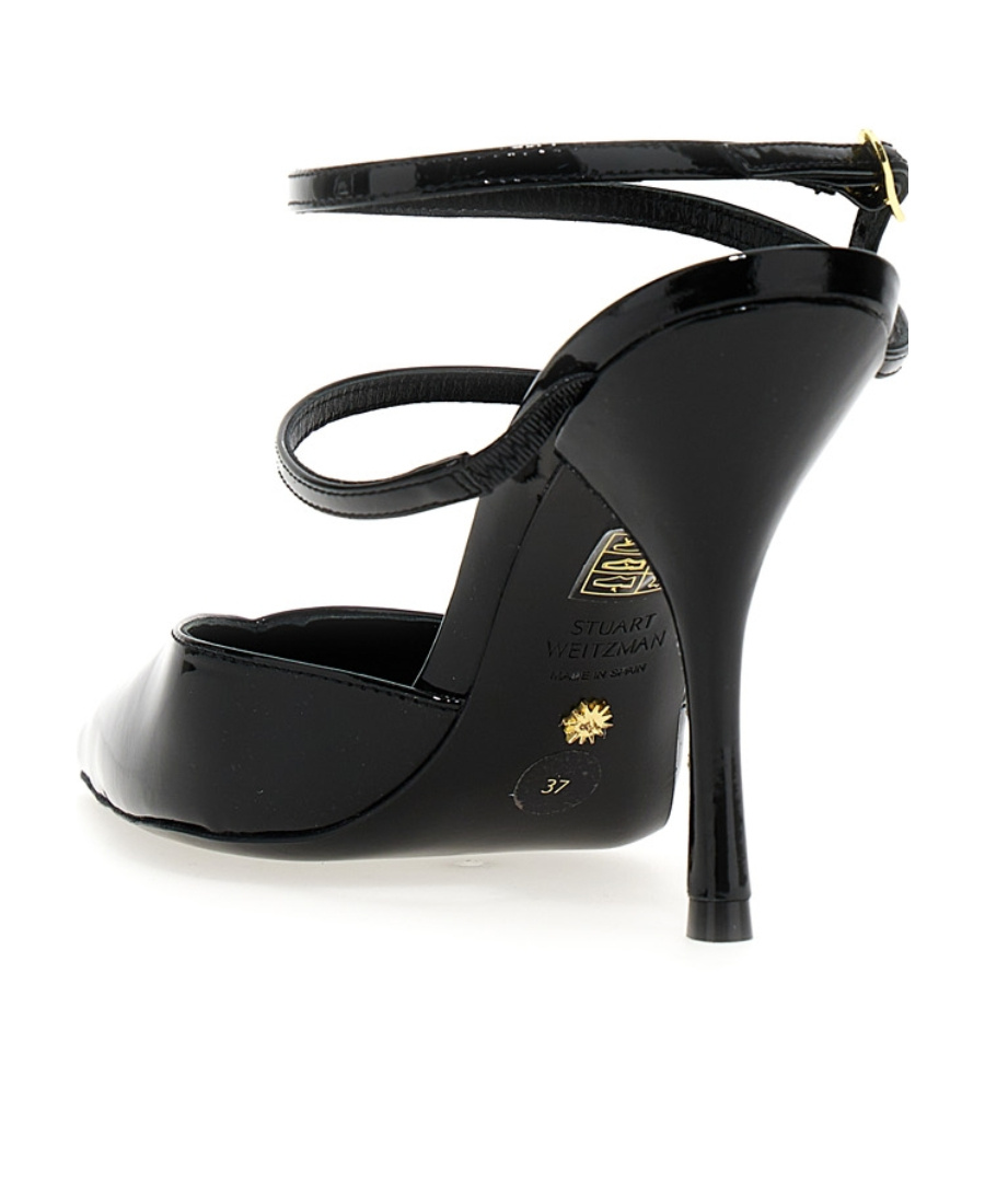Stuart Weitzman Open-heeled High Heels In Black