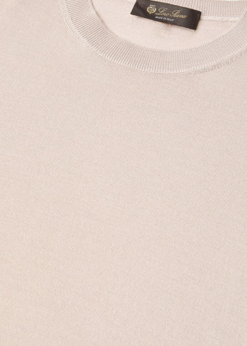 Loro Piana Sottile Crewneck In Neutral