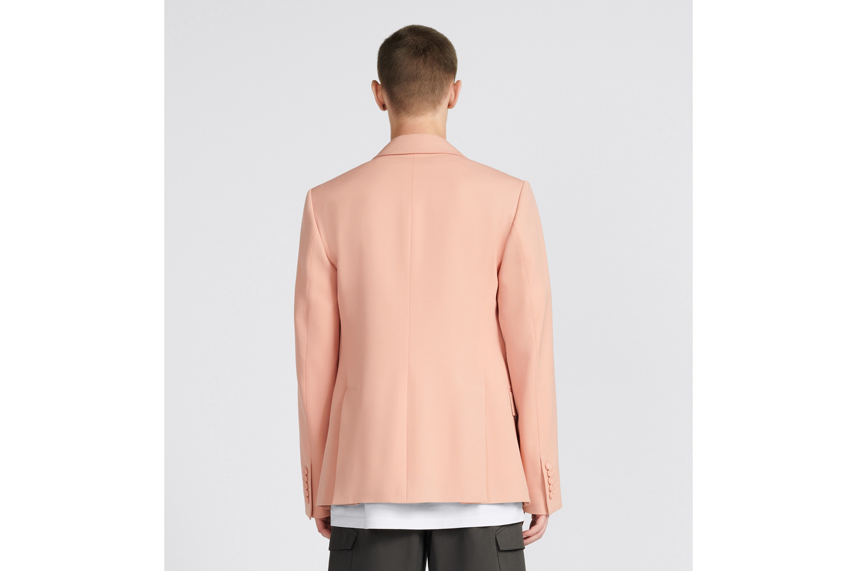Dior Single-breasted Suit Jacket In Nude